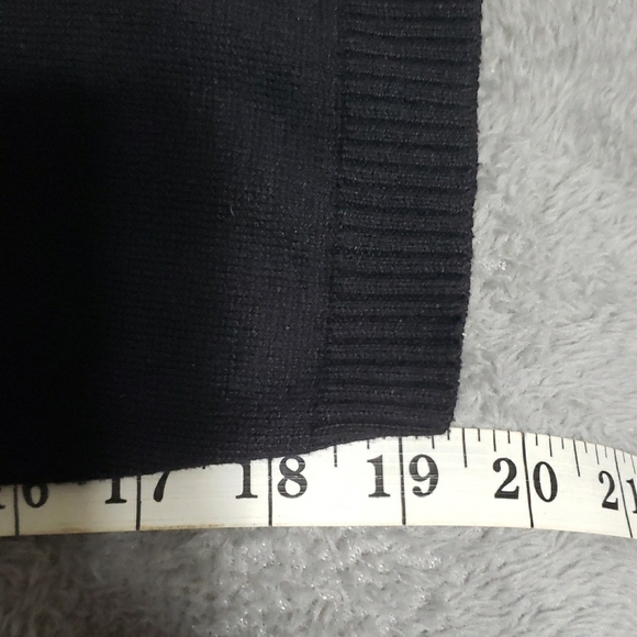a.n.a . Black Women's Sweater; Open Waterfall Front; Soft & Comfy.  EUC  Size 2X - Picture 13 of 16